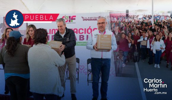 Entrega Puebla capital más de 9 mil despensas en la Laguna de Chapulco Entrega Puebla capital más de 9 mil despensas en la Laguna de Chapulco