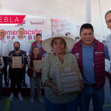 Entregan miles de despensas en Santo Tomás Chautla para reforzar seguridad alimentaria