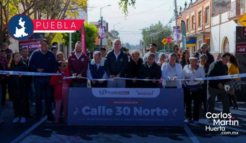 Entregan rehabilitación de la calle 30 Norte