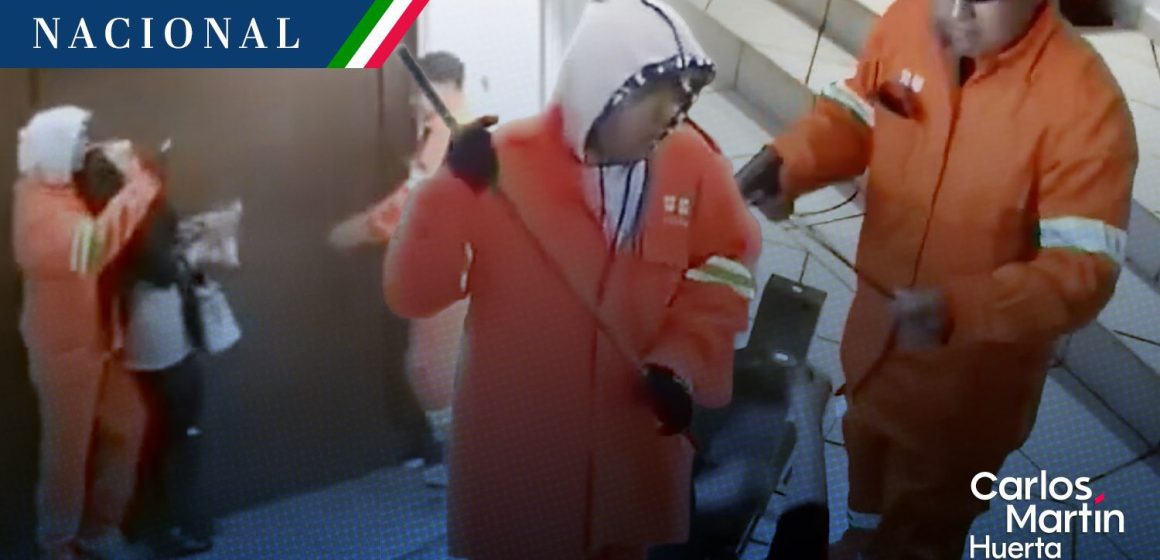 Captan a falsos trabajadores de limpia asaltando a familia en CDMX