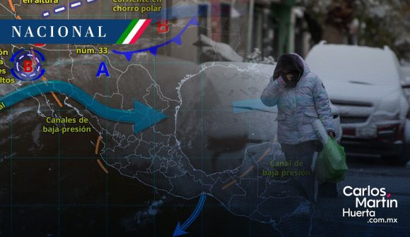 Frente frío 33 - frío Entra el frente frío 33, se esperan vientos fuertes, heladas y chubascos