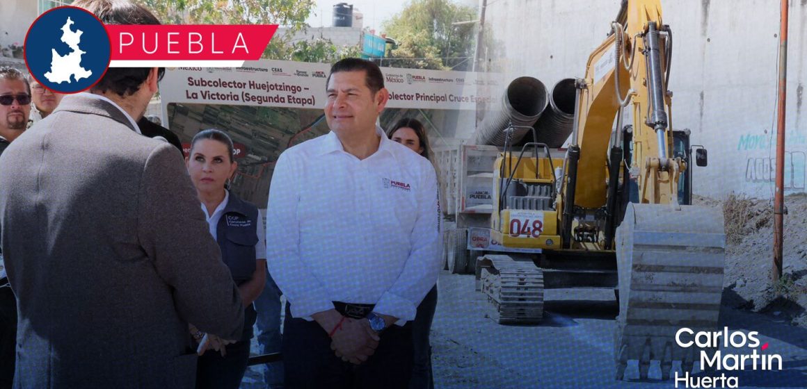 Gobierno estatal mejora calidad del agua con obra de saneamiento del Atoyac