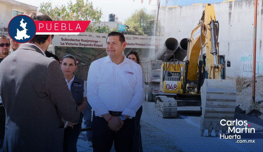 Gobierno estatal mejora calidad del agua con obra de saneamiento del Atoyac