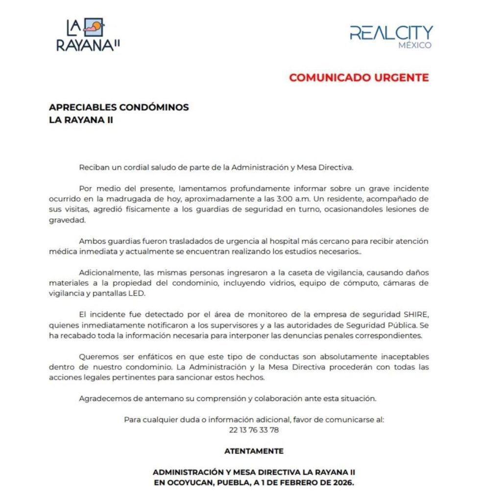 Golpiza en Lomas de Angelópolis: Vecino y amigos mandan al hospital a dos guardias por no levantar la pluma 1 Golpiza en Lomas de Angelopolis La Rayana II