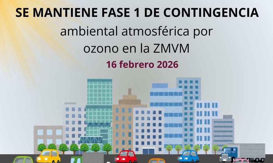 Contingencia Ambiental en el Valle de México: Fase I para este lunes 16 de febrero