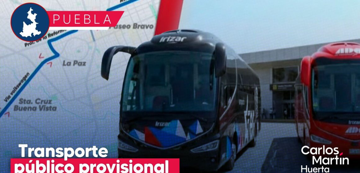 Habilitar rutas de transporte público temporales en Puebla; serán operados por ADO y Estrella Roja