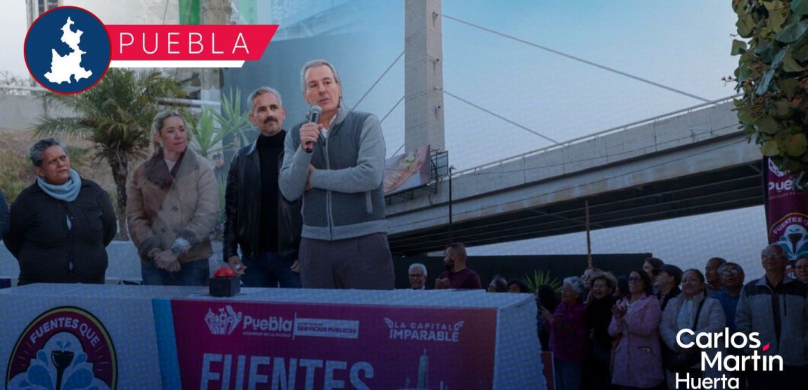 Inauguran rehabilitación de la fuente del Distribuidor Vial 485 con iluminación y tecnología LED