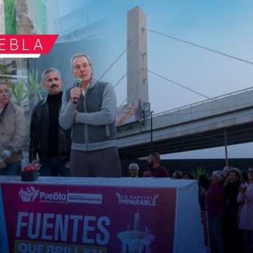 Inauguran rehabilitación de la fuente del Distribuidor Vial 485 con iluminación y tecnología LED