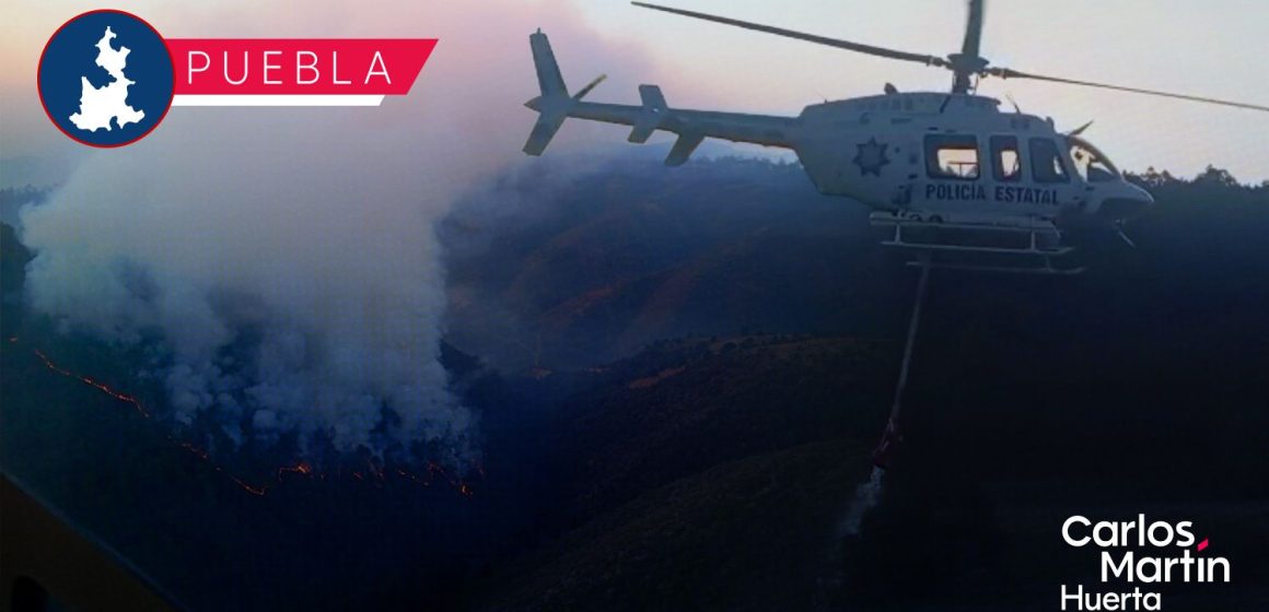 Refuerzan combate al incendio forestal en Vicente Guerrero; registran 70% de control