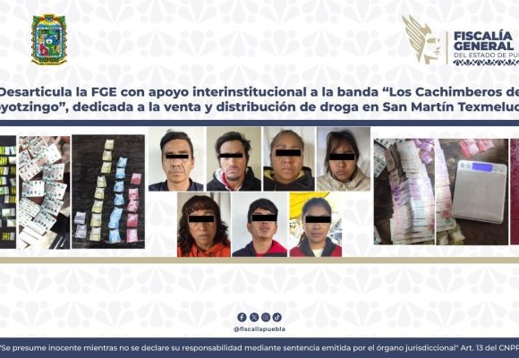 Cae la banda “Los Cachimberos de Moyotzingo” en Texmelucan