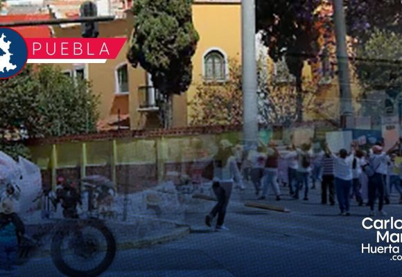 Manifestantes bloquean el Bulevar 5 de Mayo; exigen mejoras en el transporte público