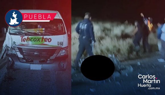 Motociclista protagoniza fuerte accidente en Coxcatlán; perdió la vida