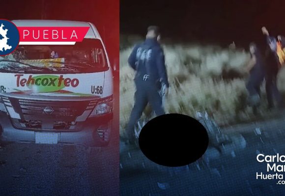 Motociclista protagoniza fuerte accidente en Coxcatlán; perdió la vida