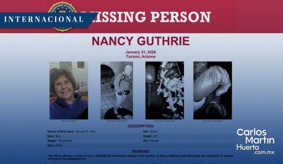 FBI contacta a autoridades de México por secuestro de Nancy Guthrie, revela TMZ