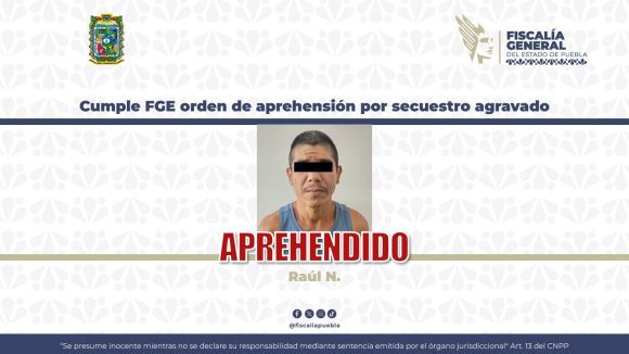 Capturan a Raúl N. por secuestro agravado ocurrido; la víctima fue hallada sin vida en Tilapa