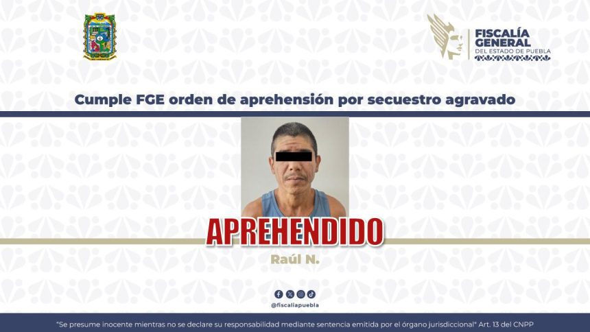 Capturan a Raúl N. por secuestro agravado ocurrido; la víctima fue hallada sin vida en Tilapa
