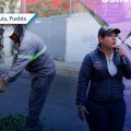 Rehabilitan iluminación y áreas verdes en la Delegación Atlixcáyotl de San Andrés Cholula