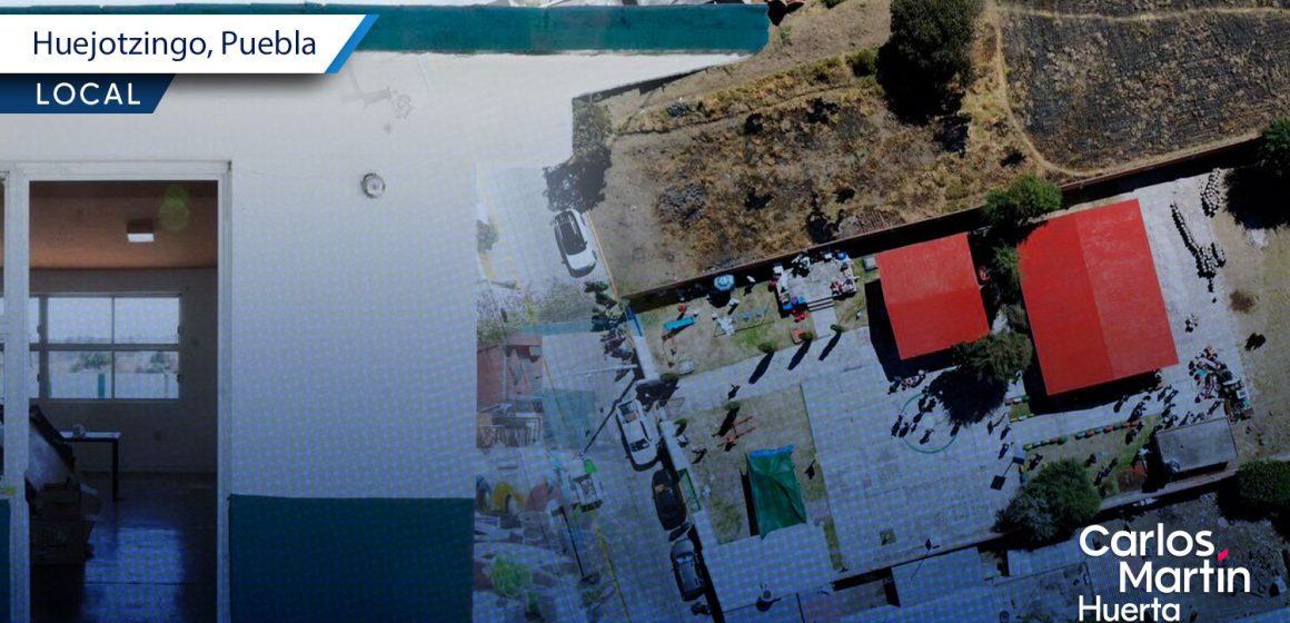 Rehabilitan preescolar en Tianguistenco; ya son 32 escuelas beneficiadas con programa en Huejotzingo