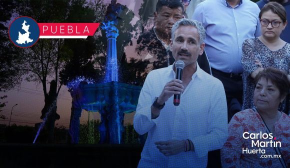 Rescate de espacios públicos en Puebla: Entregan rehabilitación de la fuente y áreas verdes del Parque Habana