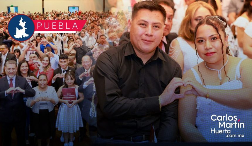 Se casan de forma gratuita más de 1,700 parejas en Puebla