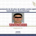 Sentencian con 22 años de prisión a homicida de Huauchinango