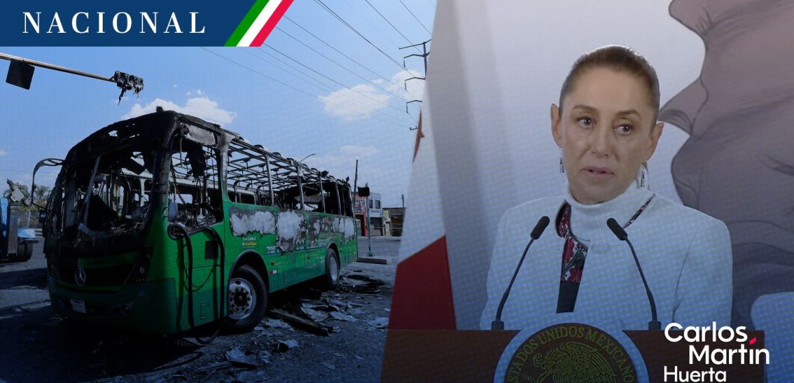 Sheinbaum reporta avance en normalización de actividades tras violencia por muerte de “El Mencho”