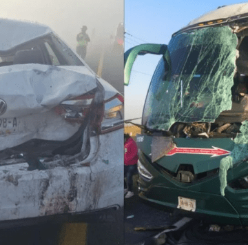 Carambola en el Libramiento Bicentenario involucra 40 vehículos; deja tres muertos y 15 lesionados en Edomex