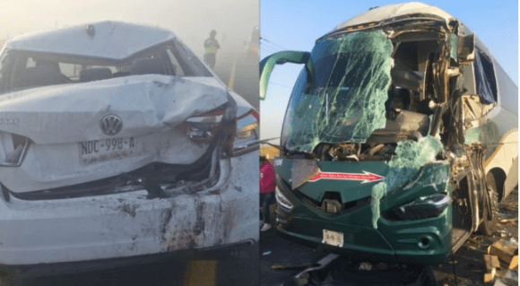 Carambola en el Libramiento Bicentenario involucra 40 vehículos; deja tres muertos y 15 lesionados en Edomex