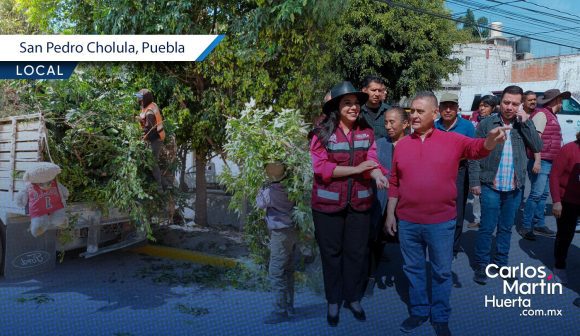 Tonantzin Fernández encabeza faena comunitaria para rescatar el Río Rabanillo en Momoxpan