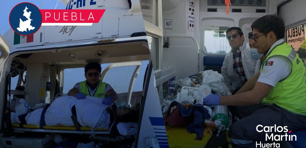 Traslado aéreo con ambulancia SUMA permite atención inmediata a embarazada
