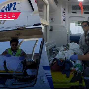 Traslado aéreo con ambulancia SUMA permite atención inmediata a embarazada