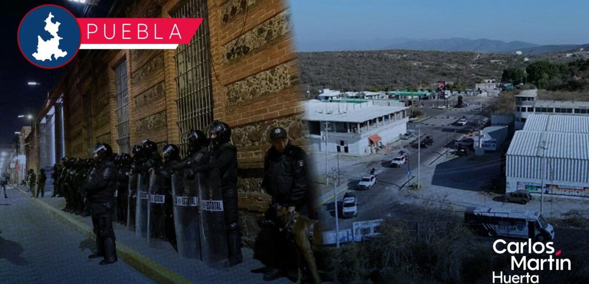 Trasladan a 30 reos peligrosos de Cholula al penal de Tepexi