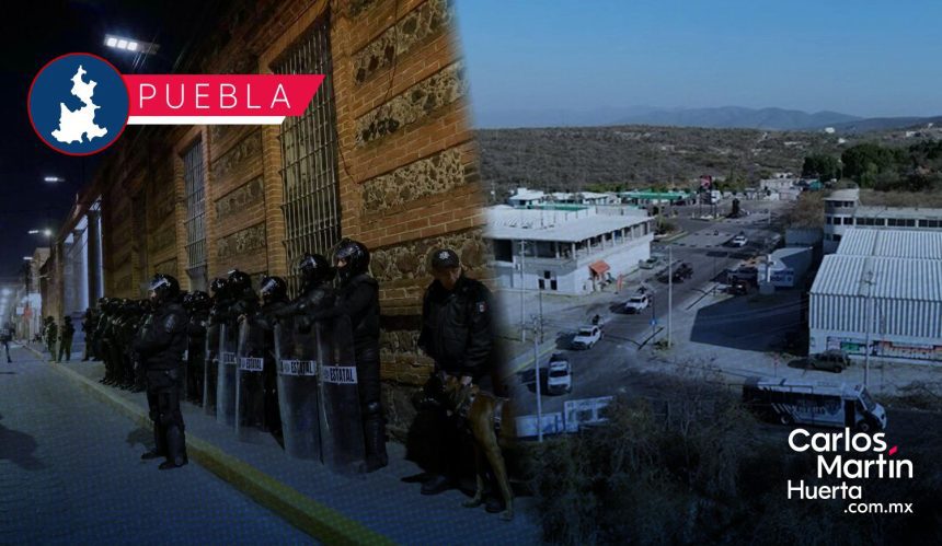 Trasladan a 30 reos peligrosos de Cholula al penal de Tepexi