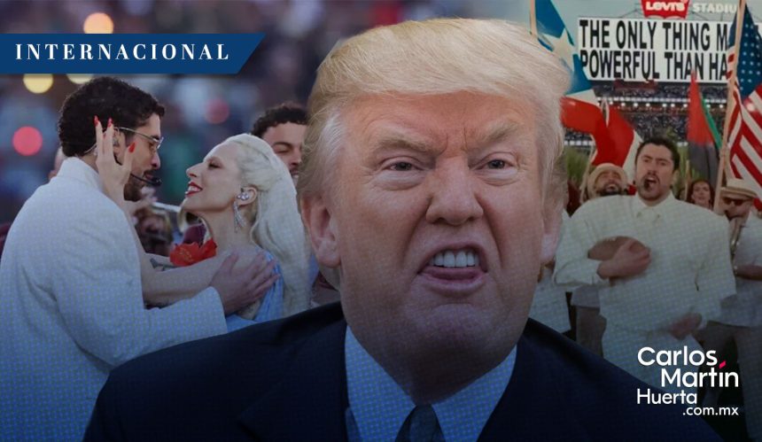 Trump critica el espectáculo de Bad Bunny en el Super Bowl LX