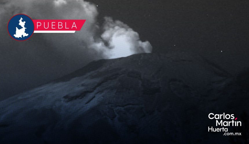 Volcán Popocatépetl registra 24 exhalaciones y mantiene alerta en amarillo fase 2