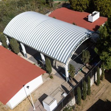 Lupita Cuautle entrega megadomo en CAIC de Concepción La Cruz, San Andrés Cholula