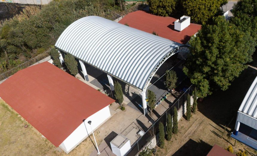Lupita Cuautle entrega megadomo en CAIC de Concepción La Cruz, San Andrés Cholula