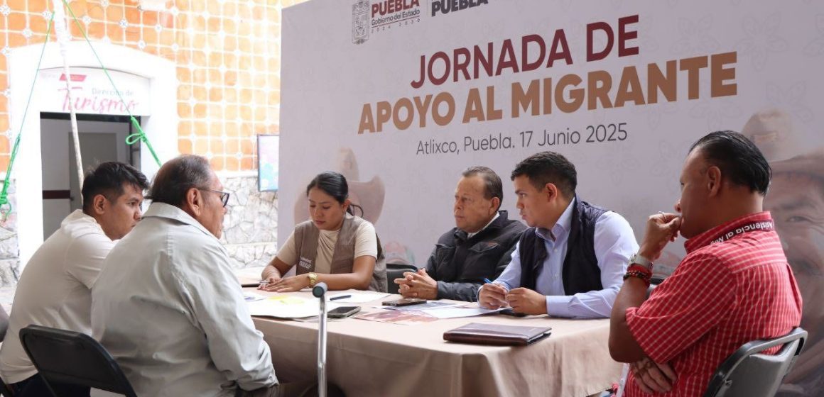 Impulsan jornada integral de apoyo al migrante en Atlixco