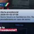 ¿Adiós a la “Alerta Presidencial”? Abren consulta para rebautizar el aviso sísmico en celulares