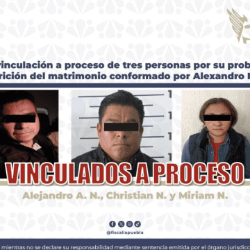 Vinculan a proceso a tres implicados en el homicidio de un matrimonio en Puebla