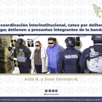 Cateo en Huauchinango: detienen a dos presuntos integrantes de la banda de “El Diablo” por narcomenudeo