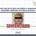 Sentencian a más de 23 años de prisión a homicida en Palmar de Bravo