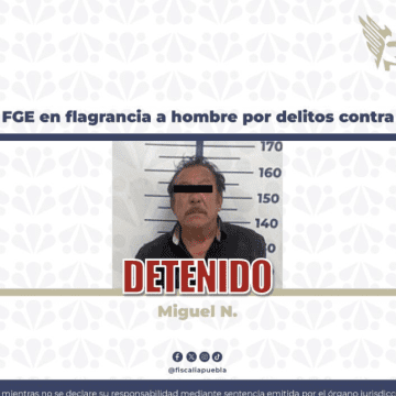 Detiene FGE en flagrancia a hombre por presunto suministro de cristal en Puebla