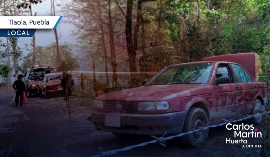 Ejecutan a taxista en Tlaola; hallan su cuerpo en “El Chorrito” y reportan desaparición de su hijo