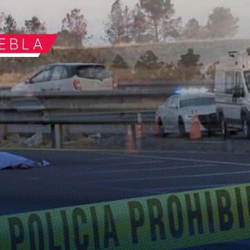 Muere hombre tras ser atropellado en la Puebla-Orizaba, cerca de la caseta de Amozoc