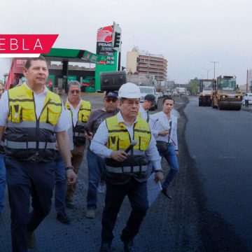 Avanza la pavimentación de Prolongación Reforma; beneficiará a 267 mil habitantes