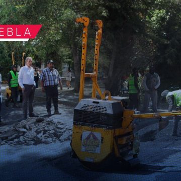 Bacheo El Carmen Pepe Chedraui supervisa programa “Bacheando Puebla” en El Carmen
