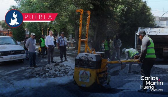 Bacheo El Carmen Pepe Chedraui supervisa programa “Bacheando Puebla” en El Carmen