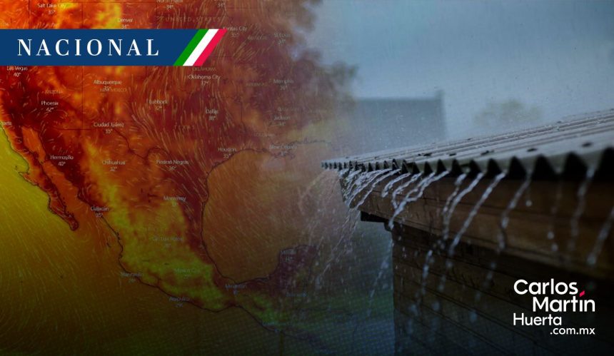 Persistirá ambiente caluroso en la mayor parte del país; se esperan lluvias en algunos estados