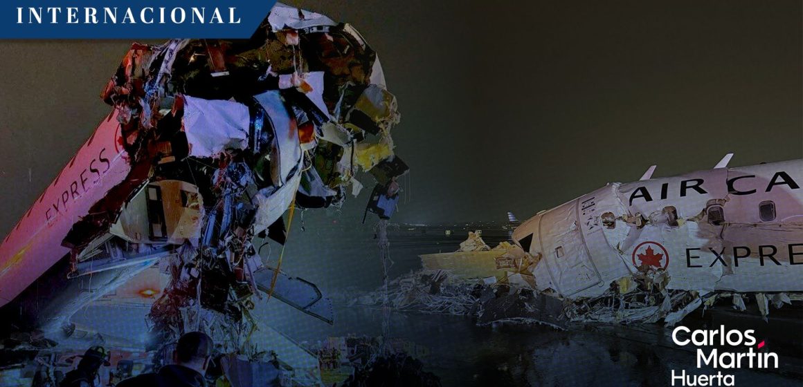 Avión de Air Canada choca con vehículo de emergencia en Nueva York; hay dos muertos